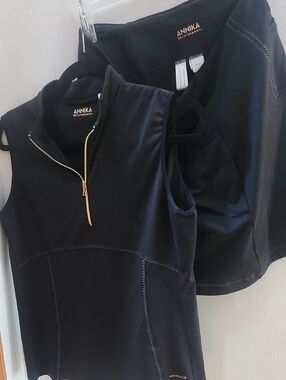 ANNIKA Black Women's Skirt - Set Athletic Style 2pc